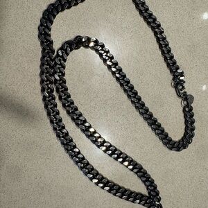 Giles & Brother Gunmetal Chain Necklace